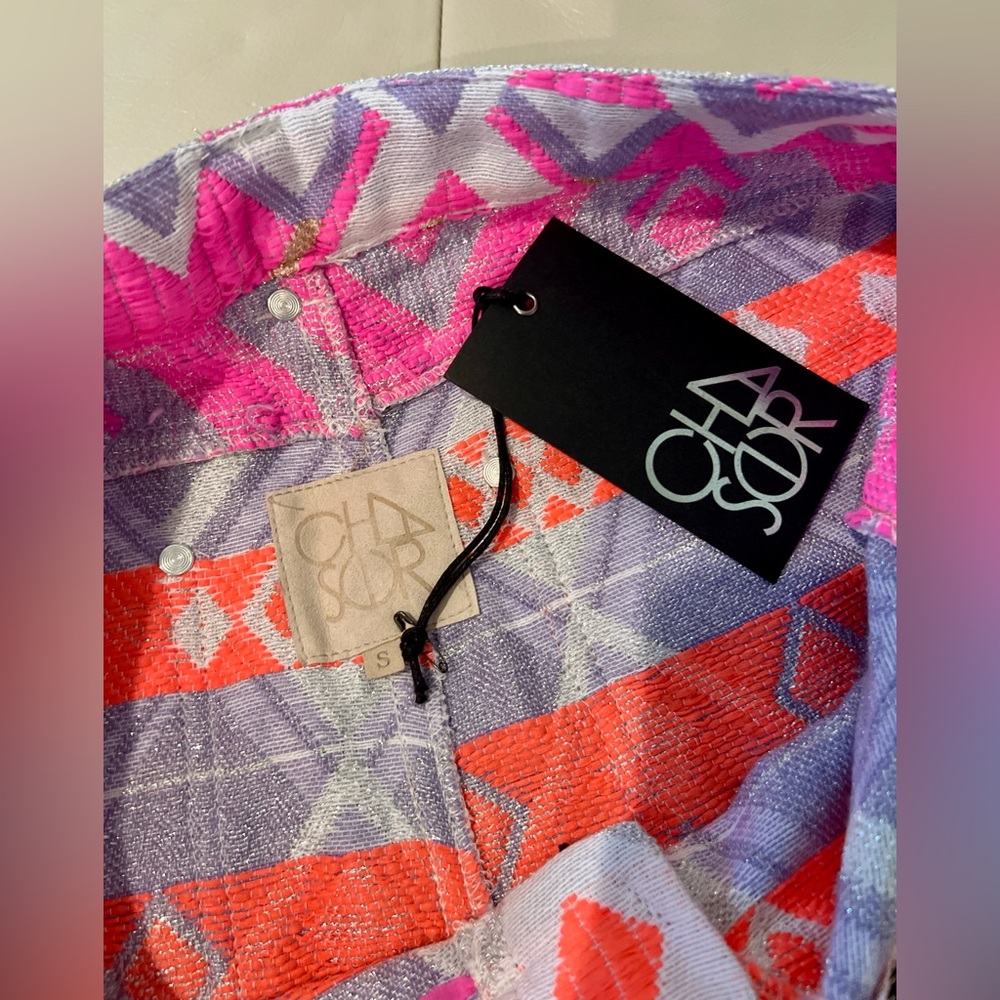Chaser Colorful Geometric Patterned Shorts - Picture 2 of 13